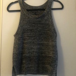 Black and white knit tank size Small